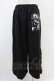 画像2: NieR Clothing / 2WAY SIDE ZIP WIDE PANTS  黒×黒 H-25-10-02-009-PU-PA-KB-ZH (2)