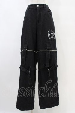 画像1: NieR Clothing / CONVERTIBLE BLACK DENIM PANTS  ブラックデニム H-25-10-02-010-PU-PA-KB-ZH