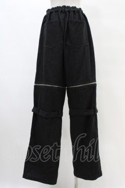 画像2: NieR Clothing / CONVERTIBLE BLACK DENIM PANTS  ブラックデニム H-25-10-02-010-PU-PA-KB-ZH
