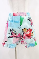 MILK / MILK Sweetsキュロット  ポップダイナー（サックスストライプ） H-25-10-02-012-ML-PA-KB-ZH