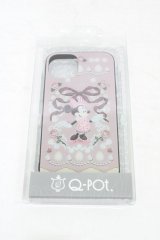 Q-pot. / ミニー/ヴィンテージケーキハードガラススマホケース iphone13  H-25-10-02-002-QP-ZA-KB-ZH