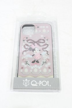 画像1: Q-pot. / ミニー/ヴィンテージケーキハードガラススマホケース iphone13  H-25-10-02-002-QP-ZA-KB-ZH