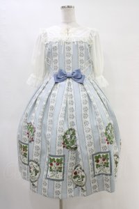 Melody BasKet / Berry galleryチュール切替ワンピース  サックス H-25-10-02-016-LO-OP-KB-ZT340