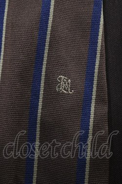 画像4: Jane Marple / Regimental stripe ribbon tie skirt  ブラウン H-25-10-02-018-JM-SK-KB-ZH