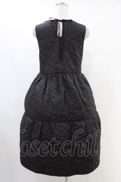 画像2: Candy Stripper / FLOWERING QUILTING DRESS  ブラック H-25-10-02-019-PU-OP-KB-ZH