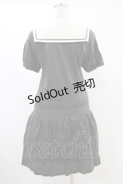 画像2: Jane Marple / スーピマカノコのポロワンピース  グレー H-25-10-02-028-JM-OP-KB-ZH