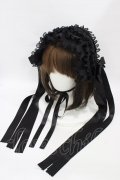Luxmira / プリーツレースのヘッドドレス”Femme fatale”  ブラック H-25-10-03-005-0-AC-KB-ZH