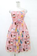 Emily Temple cute / アイスクリームノースリーブワンピース  ピンク H-25-10-03-036-ET-OP-KB-ZH