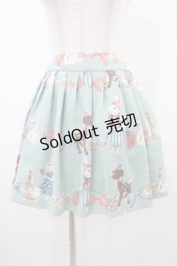 画像1: Emily Temple cute / アンティークジュエリースカート  サックス H-25-10-03-042-ET-SK-KB-ZH