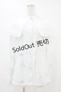 MIHO MATSUDA / [CINNAMOROLLコラボ]ブラウス・シャルル S サックス H-25-10-03-046-GO-BL-KB-ZH