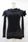MILK / ショルダーポイントトップス  ブラック H-25-10-03-049-ML-TO-KB-ZH