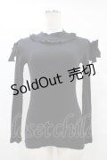 MILK / ショルダーポイントトップス  ブラック H-25-10-03-049-ML-TO-KB-ZH