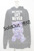 MILKBOY / NEVER SAY NEVER HOODIE  黒 H-25-10-03-051-MB-TO-KB-ZH