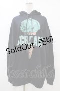 MILKBOY / ICECREAMパーカー XL ブラック H-25-10-03-052-MB-TO-KB-ZH