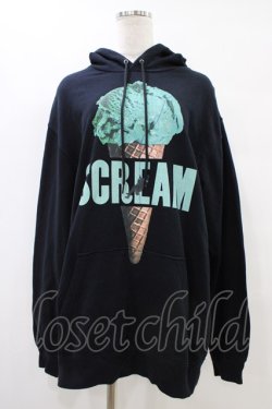 画像1: MILKBOY / ICECREAMパーカー XL ブラック H-25-10-03-052-MB-TO-KB-ZH
