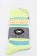 画像1: MILKBOY / スリークォータースsocks  ライム×サックス H-25-10-03-009-MB-ZA-KB-ZH (1)