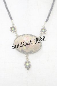Michal Negrin / ブローチネックレス  ゴールド H-25-10-03-015-LO-AC-KB-ZH