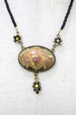 画像1: Michal Negrin / ブローチネックレス  ゴールド H-25-10-03-015-LO-AC-KB-ZH