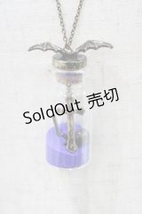 Moi-meme-Moitie / 蝙蝠のボトルネックレス  ゴールド×青 H-25-10-03-016-MO-AC-KB-ZH
