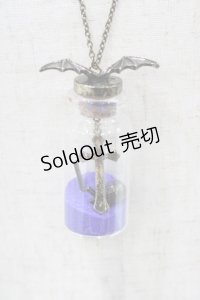 Moi-meme-Moitie / 蝙蝠のボトルネックレス  ゴールド×青 H-25-10-03-016-MO-AC-KB-ZH