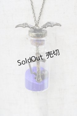 画像1: Moi-meme-Moitie / 蝙蝠のボトルネックレス  ゴールド×青 H-25-10-03-016-MO-AC-KB-ZH
