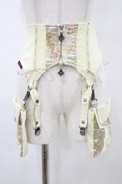 画像1: Ozz oneste / フラップポケット付コルセット  アイボリー H-25-10-03-018-OO-ZA-KB-ZH