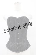 EXCENTRIQUE / デニム・ロングコルセット 1 ブラックデニム H-25-10-03-019-EL-ZA-KB-ZH