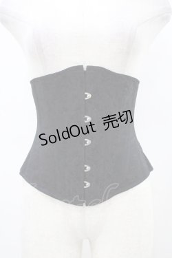 画像1: EXCENTRIQUE / 薔薇ジャガード・アンダーバストコルセット 1 ブラック H-25-10-03-020-EL-ZA-KB-ZH