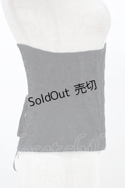 画像3: EXCENTRIQUE / 薔薇ジャガード・アンダーバストコルセット 1 ブラック H-25-10-03-020-EL-ZA-KB-ZH