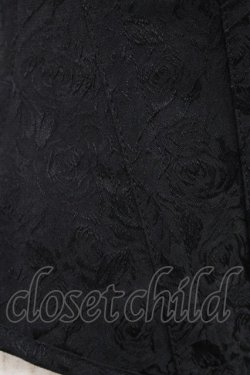 画像4: EXCENTRIQUE / 薔薇ジャガード・アンダーバストコルセット 1 ブラック H-25-10-03-020-EL-ZA-KB-ZH