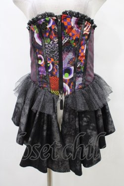 画像1: Qutie Frash / オーバーコルセット  黒 H-25-10-03-023-QU-ZA-KB-ZH