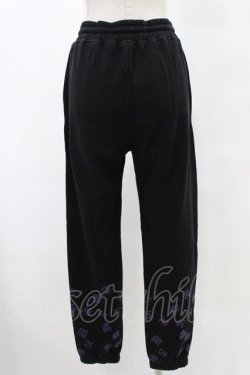画像2: NieR Clothing / プリントSWEAT PANTS  黒 H-25-10-03-025-PU-PA-KB-ZH
