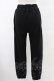 画像2: NieR Clothing / プリントSWEAT PANTS  黒 H-25-10-03-025-PU-PA-KB-ZH (2)