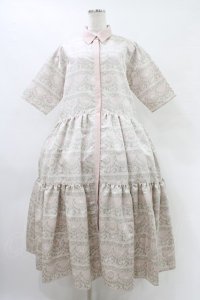 Q-pot. / スワンレイクケーキシャツドレス  ミスティーピンク H-25-10-03-031-QP-OP-KB-ZH