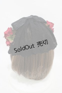 画像2: Anges et Demons / コサージュヴェールカチューシャ  黒 H-25-10-03-004-GO-AC-KB-ZH