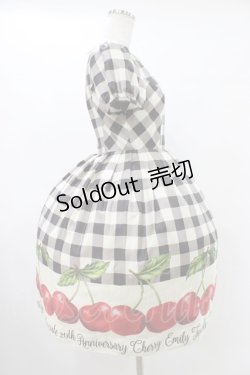 画像3: Emily Temple cute / アニバーサリーチェリーワンピース Sサイズ ブラック H-25-10-03-032-ET-OP-KB-ZT091