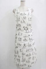 Jane Marple Dans Le Salon / La dinetteのエプロンドレス M オフホワイト H-25-10-04-001-JM-OP-KB-ZH