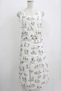 Jane Marple Dans Le Salon / La dinetteのエプロンドレス M オフホワイト H-25-10-04-001-JM-OP-KB-ZH