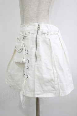 画像2: DimMoire / デニムラップスカート L ホワイト H-25-10-04-030-PU-SK-KB-ZH