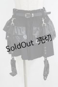 AVENCHUMU / 【AVENCHUMU×DimMoire】garter belt frill original print skirt  ブラック H-25-10-04-031-LO-SK-KB-ZH