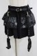 画像1: AVENCHUMU / 【AVENCHUMU×DimMoire】garter belt frill original print skirt  ブラック H-25-10-04-031-LO-SK-KB-ZH (1)