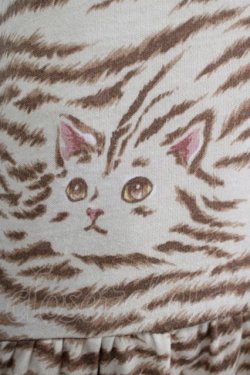 画像4: MILK / Kittenワンピース  ベージュベース×ブラウンCAT H-25-10-04-036-ML-OP-KB-ZH