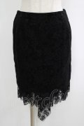 PEACE NOW / バッスルフリル別珍スカート  黒 H-25-10-04-040-PU-SK-KB-ZH