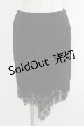 PEACE NOW / バッスルフリル別珍スカート  黒 H-25-10-04-040-PU-SK-KB-ZH