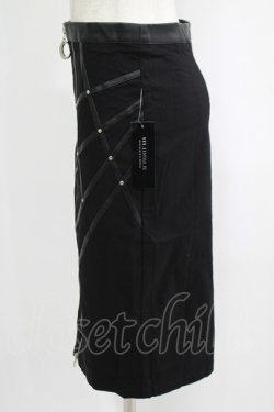 画像2: Restyle / BONDED TO THE MOON SKIRT S ブラック H-25-10-04-042-GO-SK-KB-ZH