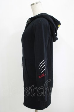 画像2: MILK /ACK CATロングパーカー  ブラック H-25-10-04-051-ML-TO-KB-ZH