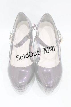 画像1: YOSUKE / レースアップストラップシューズ LL ボルドー H-25-10-04-1001-PU-SH-KB-ZH