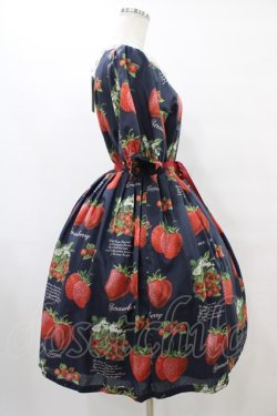 画像3: Leur Getter / Strawberry Garden袖付きワンピース  ネイビー H-25-10-04-1022-LU-OP-KB-ZH