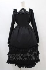 Melody BasKet / Shiny dot dress L ブラック H-25-10-04-1024-LO-OP-KB-ZH