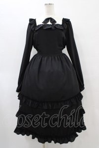 Melody BasKet / Shiny dot dress L ブラック H-25-10-04-1024-LO-OP-KB-ZH